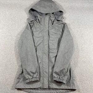 Peter Storm Jacket Womens 8 Gray Outdoors Rain Hooded Glide Marl Waterproof